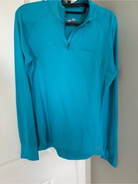 Under Amour Women's Teal Quarter-Zip Performance Pullover